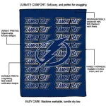 tampa bay lightning bold red blue quilt blanket best selling