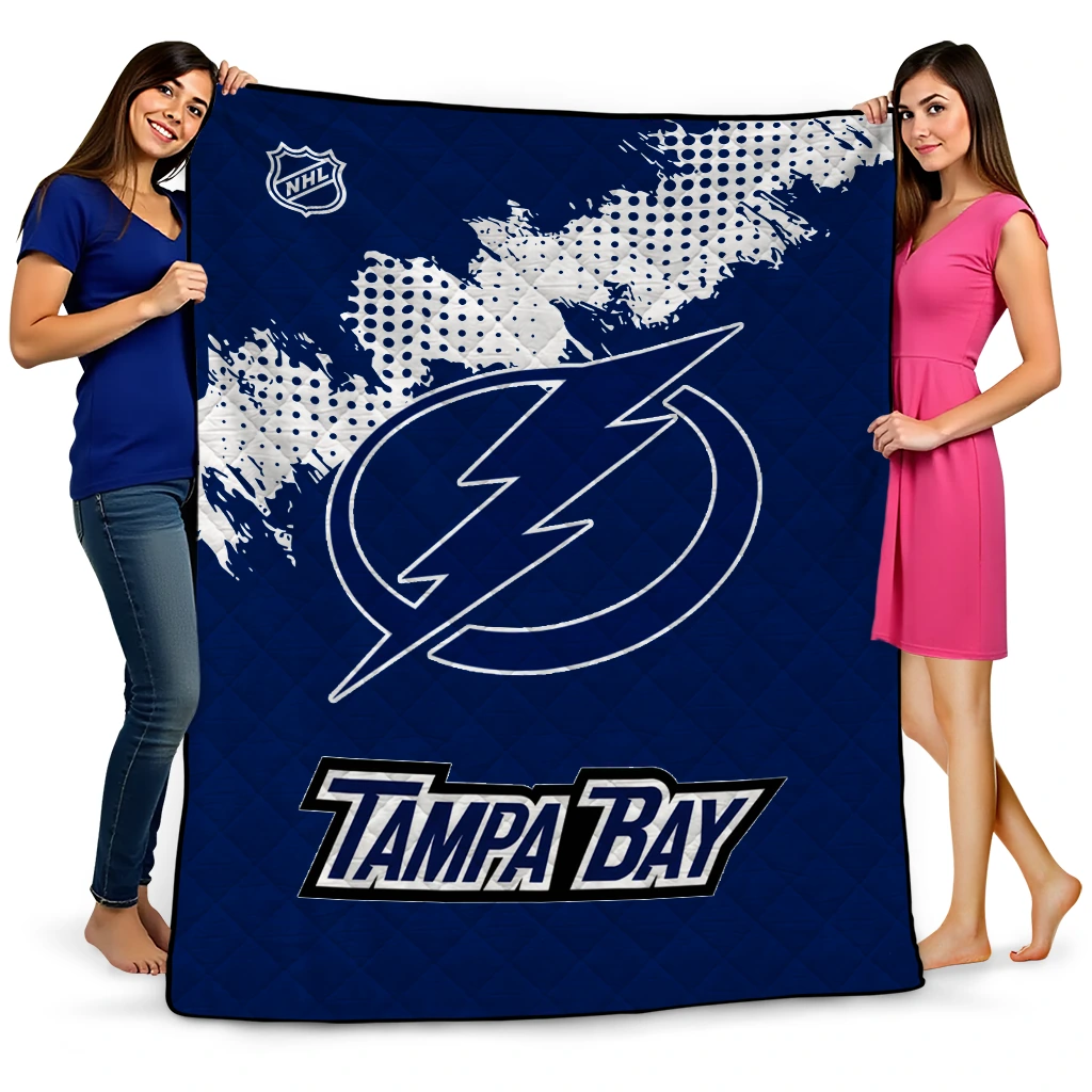 tampa bay lightning nhl shield blue quilt blanket best selling tampa bay lightning nhl shield blue quilt blanket best selling