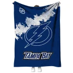 tampa bay lightning nhl shield blue quilt blanket best selling