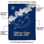 tampa bay lightning nhl shield blue quilt blanket best selling
