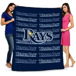 tampa bay rays bold red navy quilt blanket best selling