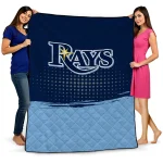 tampa bay rays dot illusion navy quilt blanket best selling