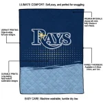 tampa bay rays dot illusion navy quilt blanket best selling