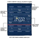 tampa bay rays handdrawn stripes navy quilt blanket best selling