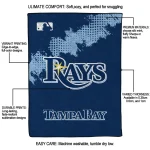 tampa bay rays league patch navy quilt blanket best selling