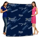 tampa bay rays sketch lines navy quilt blanket best selling