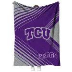 tcu horned frogs arrow layers purple quilt blanket best selling