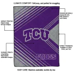 tcu horned frogs arrow layers purple quilt blanket best selling