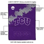 tcu horned frogs paint trail purple quilt blanket best selling