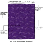 tcu horned frogs solid classic purple quilt blanket best selling