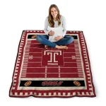 temple owls mickey player red quilt blanket best selling
