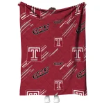 temple owls sketch lines red quilt blanket best selling