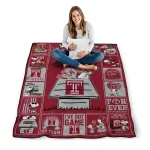 temple owls snoopy love red quilt blanket best selling