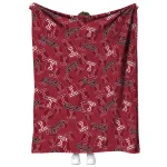 temple owls solid classic red quilt blanket best selling