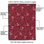 temple owls solid classic red quilt blanket best selling