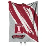 temple owls stroke art red white quilt blanket best selling