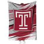 temple owls wild lines red white quilt blanket best selling