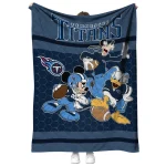 tennessee titans disney football navy quilt blanket best selling