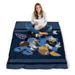 tennessee titans disney football navy quilt blanket best selling