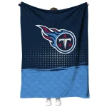 tennessee titans dot illusion navy quilt blanket best selling