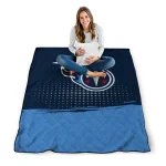 tennessee titans dot illusion navy quilt blanket best selling