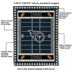 tennessee titans mickey player navy quilt blanket best selling