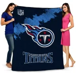 tennessee titans shield badge navy quilt blanket best selling
