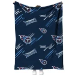 tennessee titans sketch lines navy quilt blanket best selling