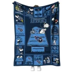 tennessee titans snoopy love navy quilt blanket best selling