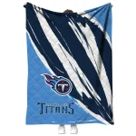 tennessee titans stroke art navy white quilt blanket best selling