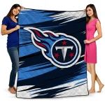 tennessee titans wild lines navy white quilt blanket best selling