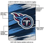 tennessee titans wild lines navy white quilt blanket best selling