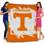 Tennessee Volunteers Block Border Orange Quilt Blanket 1 tennessee volunteers block border orange quilt blanket best selling