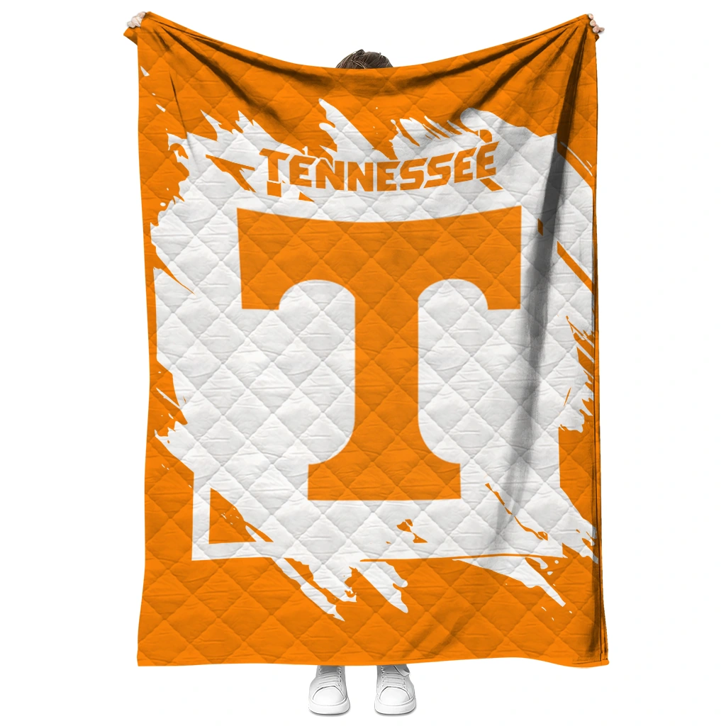 tennessee volunteers block border orange quilt blanket fashion forward tennessee volunteers block border orange quilt blanket fashion forward
