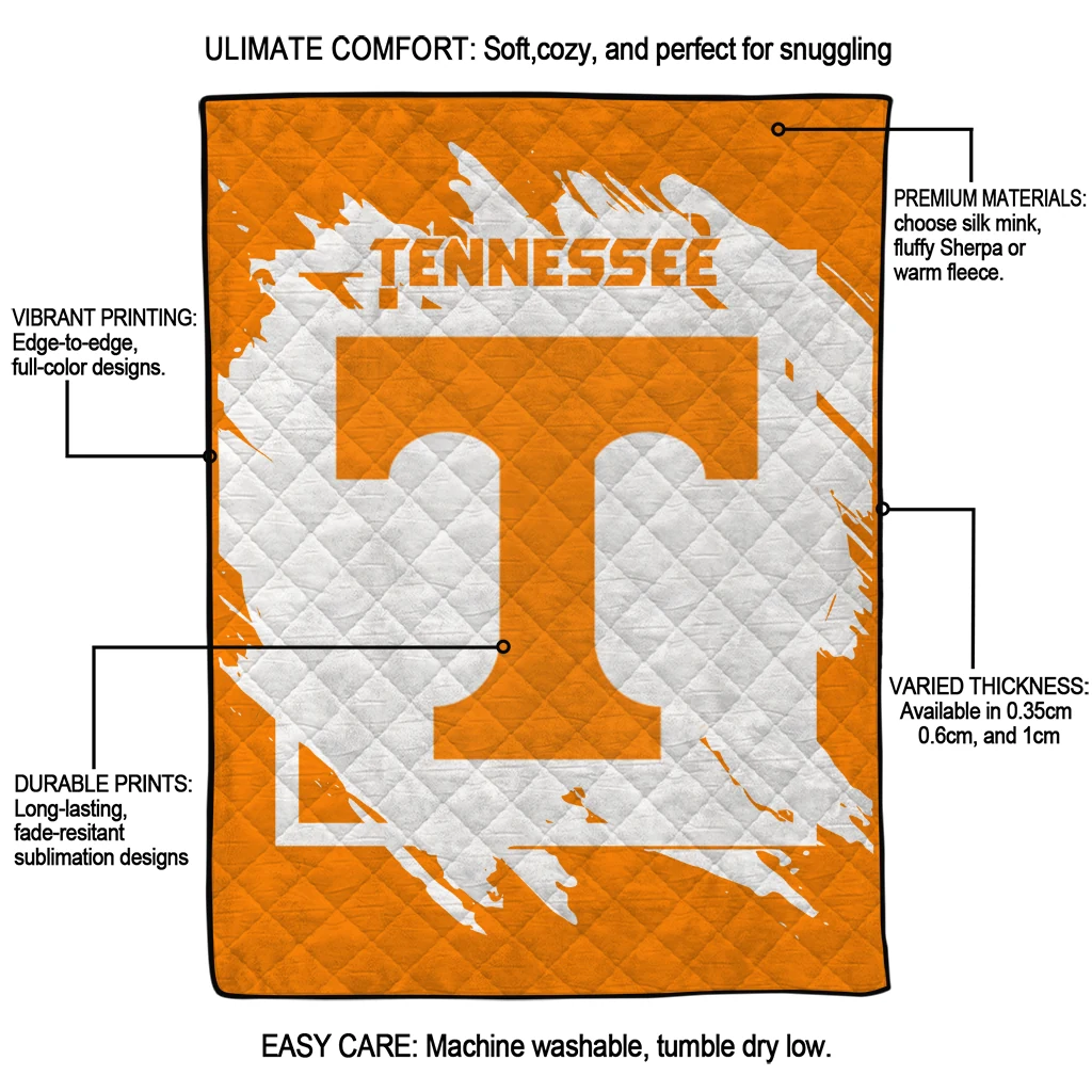 tennessee volunteers block border orange quilt blanket latest model tennessee volunteers block border orange quilt blanket latest model