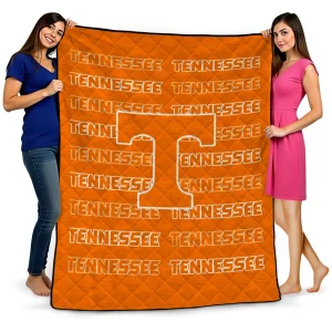 tennessee volunteers bold red orange quilt blanket best selling
