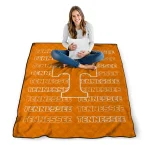 tennessee volunteers bold red orange quilt blanket best selling