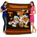 Tennessee Volunteers Disney Football Orange Quilt Blanket 1 tennessee volunteers disney football orange quilt blanket best selling