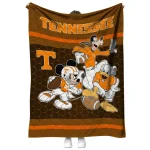 tennessee volunteers disney football orange quilt blanket best selling