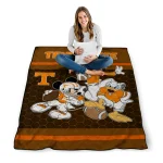 tennessee volunteers disney football orange quilt blanket best selling