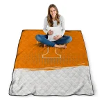 tennessee volunteers dot illusion orange quilt blanket best selling