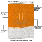 tennessee volunteers dot illusion orange quilt blanket best selling