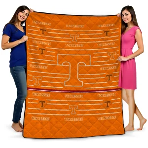 tennessee volunteers handdrawn stripes orange quilt blanket best selling
