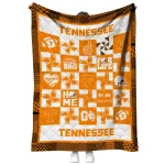 tennessee volunteers helmet heart orange quilt blanket best selling