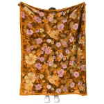 tennessee volunteers hibiscus foliage orange quilt blanket best selling