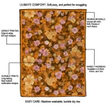 tennessee volunteers hibiscus foliage orange quilt blanket best selling