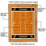 tennessee volunteers mickey player orange quilt blanket best selling
