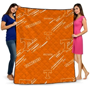 tennessee volunteers sketch lines orange quilt blanket best selling