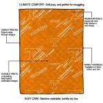 tennessee volunteers sketch lines orange quilt blanket best selling