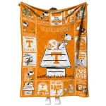 tennessee volunteers snoopy love orange quilt blanket best selling